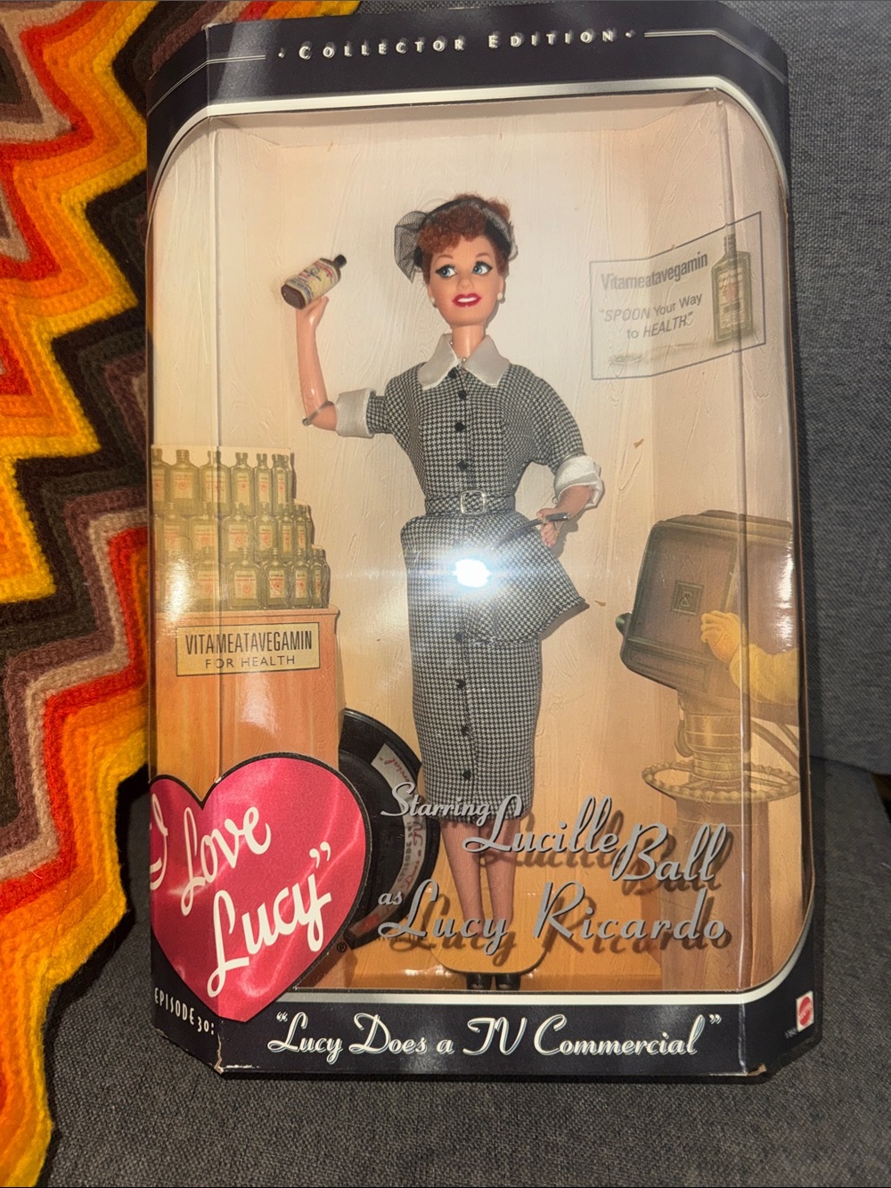 Vintage "I Love Lucy" Vitameatavegamin Barbie Doll – Never Removed from Box!I